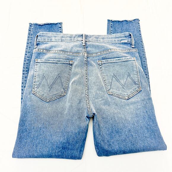 Mother Superior High Waisted Ankle Fray Shoot to Thrill Denim Jean Size 30 - Picture 4 of 8